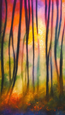 Watercolour forest