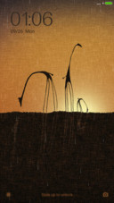 Giraffe in dusk