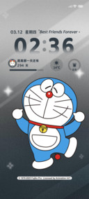 雨雾玻璃哆啦A梦