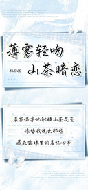 薄雾轻吻山茶暗恋