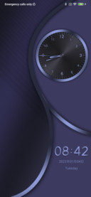 Purple-black clock