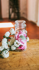 Petals in bottles