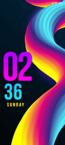 neon colorful