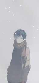 雪中少年