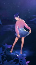 Girl Dancing Under The Stars