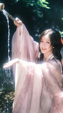 女明星的古装很曼妙
