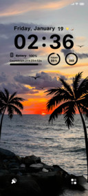 Sunset coastal