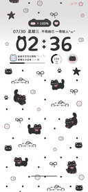ins简约黑粉猫猫