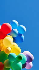 Rainbow balloons