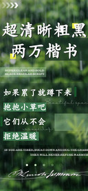 超清晰粗黑两万楷书
