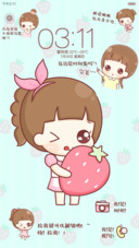 hatty有爱的夏日（三锁屏.自由桌面.音乐界面）