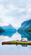 Family Vacation Travel Rv, Holiday Trip in Motorhome