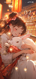 Rabbit and Girl