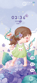 紫色软萌