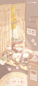 林中小屋 昼夜切换