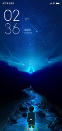 唯美蓝色星空