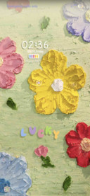 Canvas flower