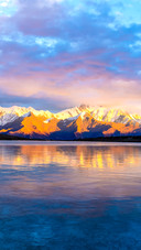 Sunset at Gongga Mountain, Sichuan, China
