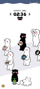 互动图标打气小熊