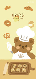 Cute bread bear