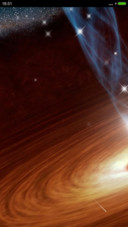 宇宙星空（双击时钟下面可切换黑色壁纸）