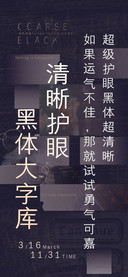 清晰护眼黑体大字库