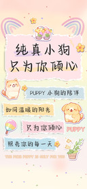 纯真小狗只为你倾心