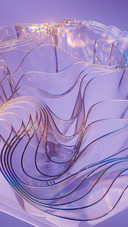 Modern abstract wave flower
