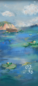 印象睡莲 油画风