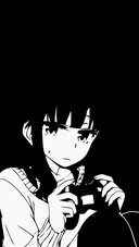 Black and white anime girls