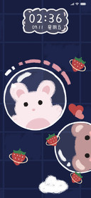 蓝色与小可爱