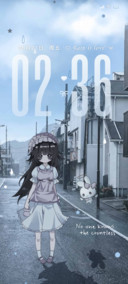 INS雨天少女出行