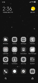 Dark calm waves