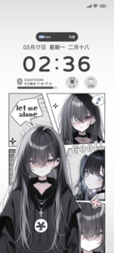 漫画风少女孤独
