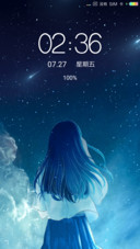 星空下 少女的期盼