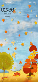 Leaves fall
