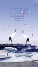 仙鹤之情【下雨特效+音乐锁屏】