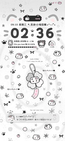 亚系 四叶草小黑猫