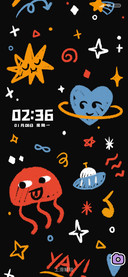 简约涂鸦 太空漫游