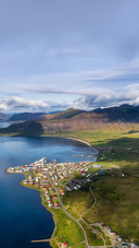 Aerial View on the Mountain, Ocean and Ocean