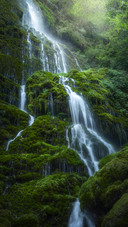 The ancient town of qingcheng mountain waterfall