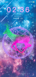 唯美星空鹿