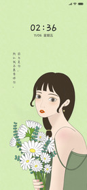 拿花少女纯洁的爱
