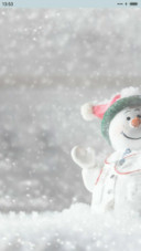 冬日暖心雪人