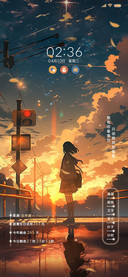 黄昏路口见 等你