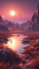 Alien sunset #2
