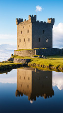 Castle and reflection