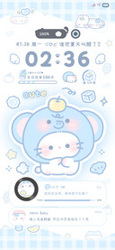 夏日蓝色系头套猫猫