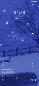 克莱因蓝 雪