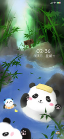 快快温泉熊猫泡泡